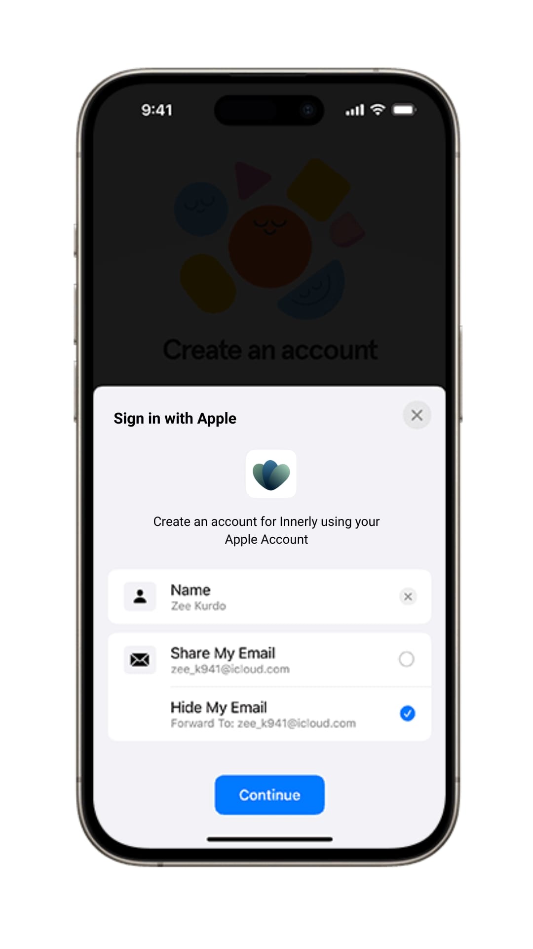 Apple Sign's Hide My Email